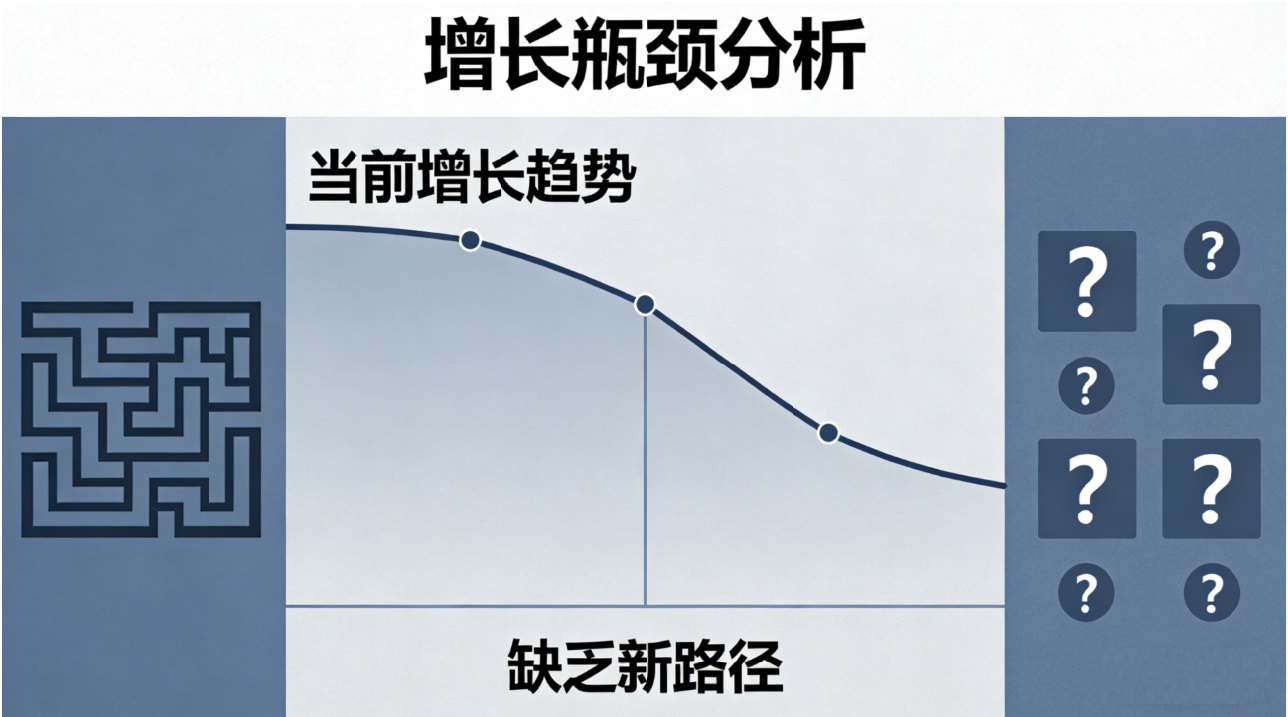 增长遇瓶颈，缺乏新路径