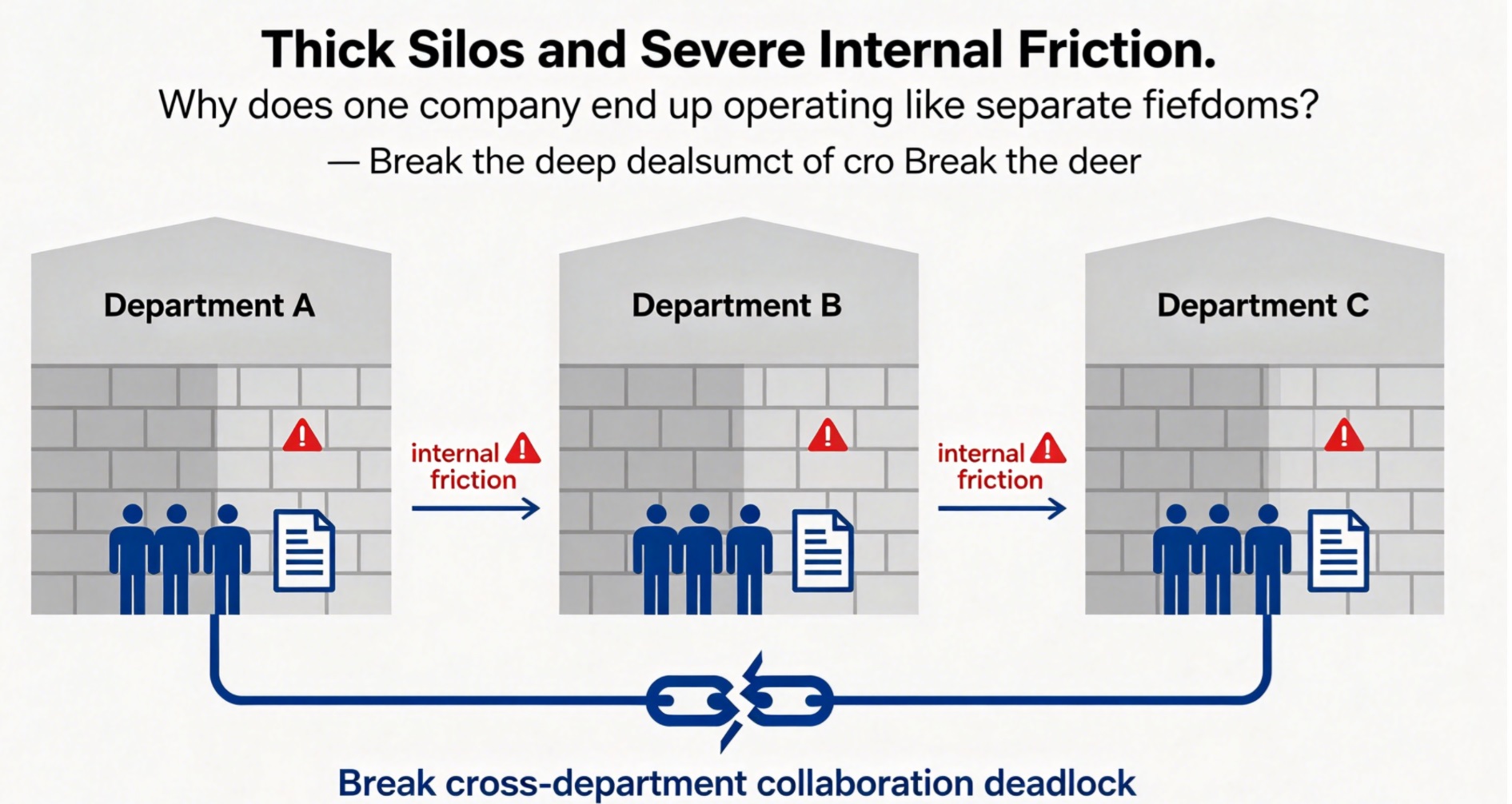 Break the Deep Deadlock of Cross-Department Collaboration